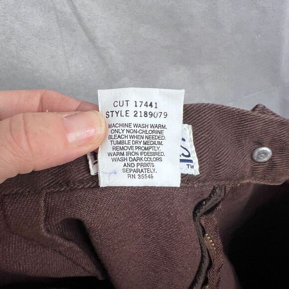 Honors Vintage 100% Cotton Brown Denim Like Maxi Length Aline Skirt Sz 12 - Picture 5 of 6